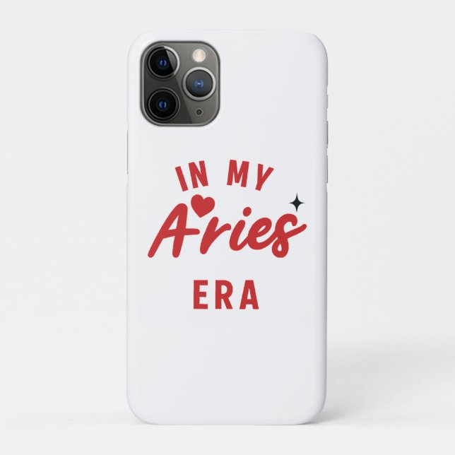 my Aries era iPhone Case ,Aries birthday gift (Back)
