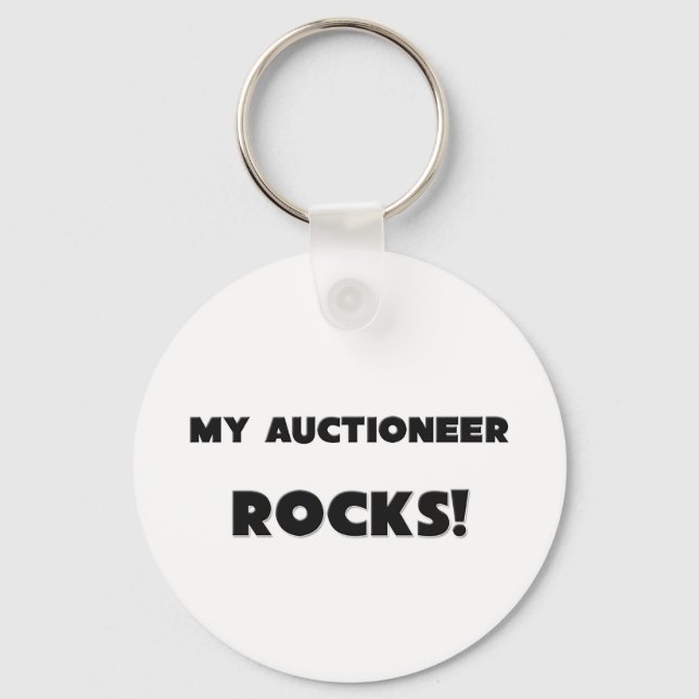 MY Auctioneer ROCKS! Key Ring (Front)