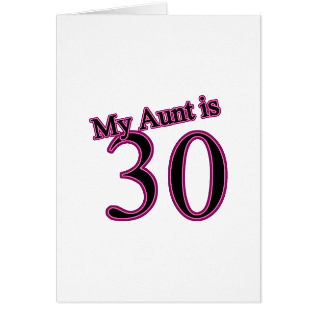 My Aunt is 30 (Front)