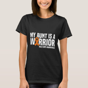 My Aunt Is A Warrior Orange Ribbon Rsdcrps Awarene T-Shirt