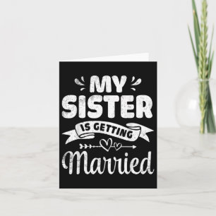 My Aunt Is Getting Married Wedding Marry Day Broth Card