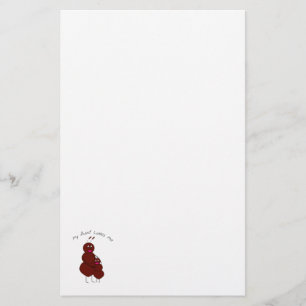 My Aunt Loves Me Cute Ant Family Hug Stationery