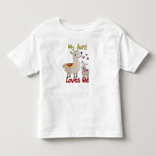 My Aunt Loves Me Llama Toddler T-Shirt