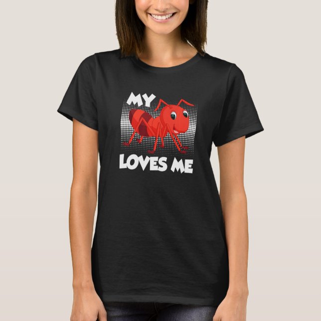 My Aunt Loves Me My Ant loves me Best Aunt T-Shirt (Front)