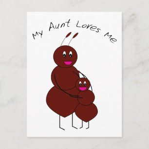 My Aunt Loves Me Postcard