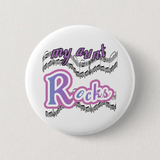 My Aunt Rocks 6 Cm Round Badge