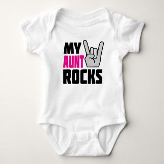 My Aunt Rocks - funny baby creeper