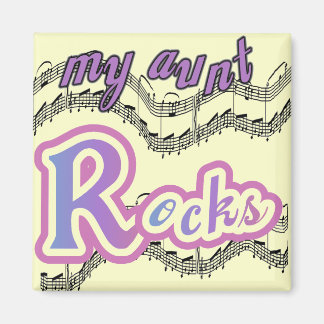 My Aunt Rocks Tshirts and Gifts Magnet