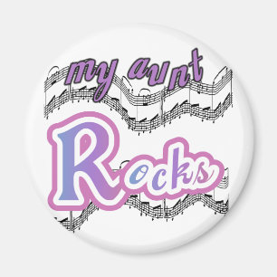 My Aunt Rocks Tshirts and Gifts Magnet