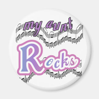 My Aunt Rocks Tshirts and Gifts Magnet