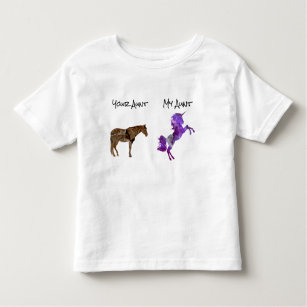 My Aunt Your Horse Unicorn Art Humour Niece Nephew Toddler T-Shirt