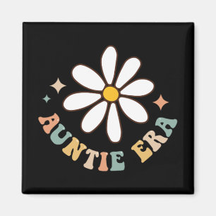 My Auntie Era Lover Groovy Retro Aunt Mothers Day  Magnet