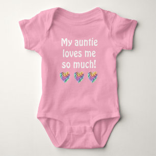 My Auntie Loves Me Baby Bodysuit