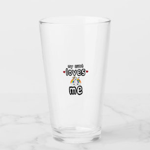 My Auntie loves me dabbing unicorns arrows hearts  Glass