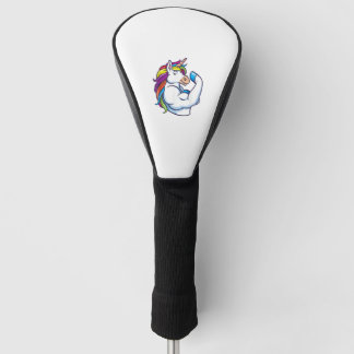 My Auntie loves me dabbing unicorns arrows hearts Golf Head Cover