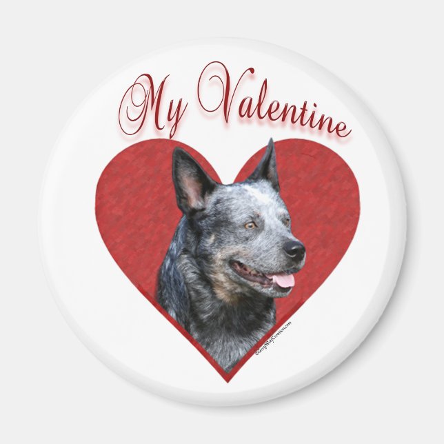 My Australian Cattle Dog Valentine Magnet (Front)