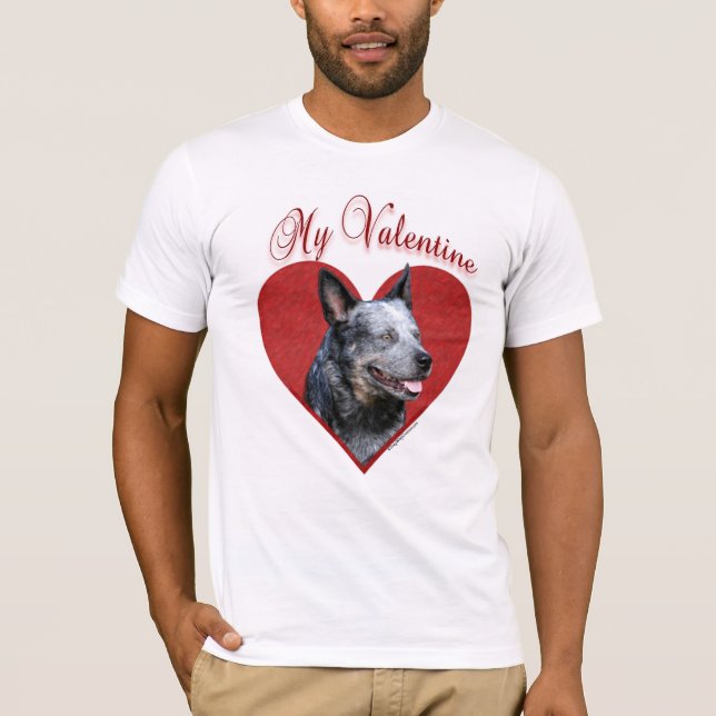 My Australian Cattle Dog Valentine T-Shirt (Front)
