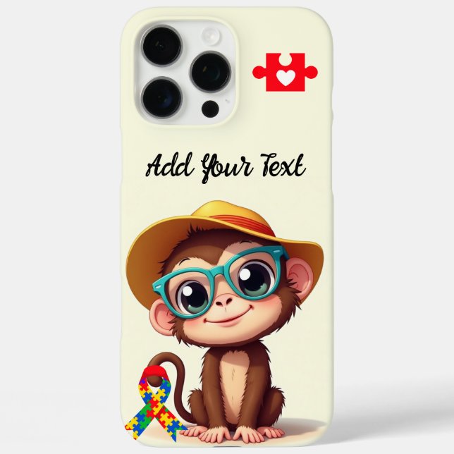My Autistic cute lil Monkey  Case-Mate iPhone Case (Back)