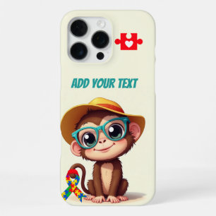 My Autistic cute lil Monkey iPhone 16 Pro Max Case