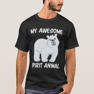 My Awesome Spirit Animal is a Polar Bear Arctic T-Shirt