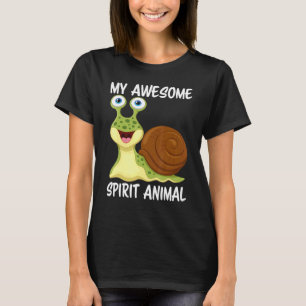 My Awesome Spirit Animal Is A Snail Cute Snails T-Shirt