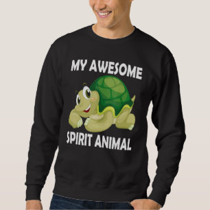 My Awesome Spirit Animal Turtle Cute Water Turtle Sweatshirt