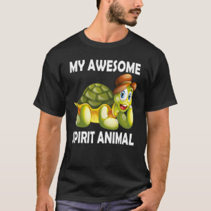 My Awesome Spirit Animal Turtle Cute Water Turtle T-Shirt