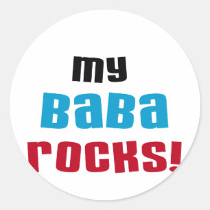 My Baba Rocks T-shirts and Gifts Classic Round Sticker