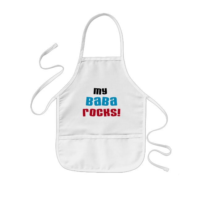 My Baba Rocks T-shirts and Gifts Kids Apron (Front)