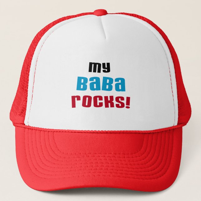 My Baba Rocks T-shirts and Gifts Trucker Hat (Front)