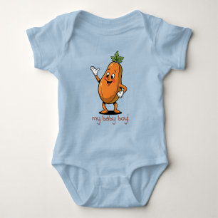 My Baby Boy Happy Papaya Bodysuit