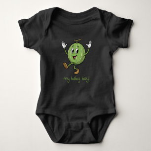 My Baby Boy Happy Watermelon Bodysuit