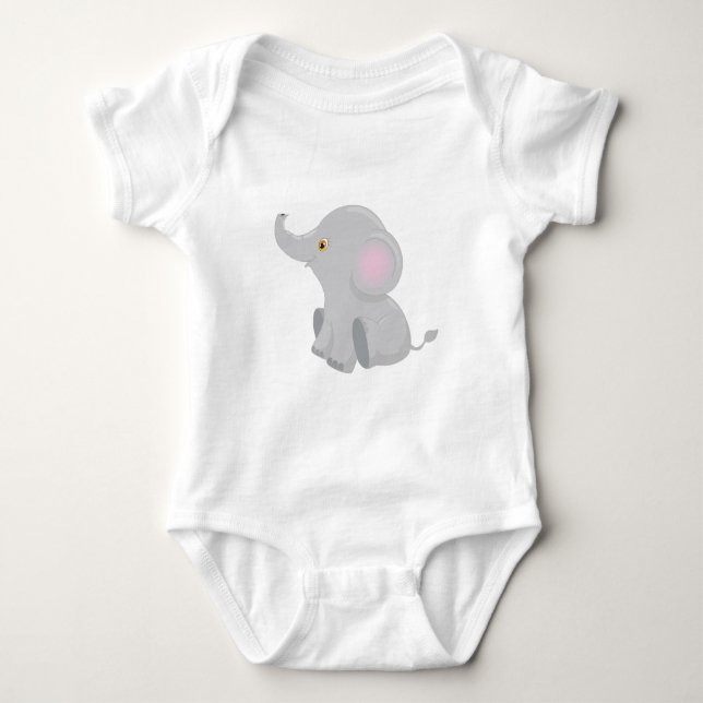 My Baby Elephant Bodysuit (Front)