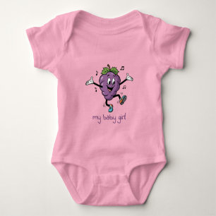 My Baby Girl Happy Grape Bodysuit