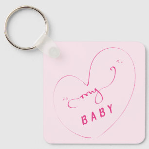 My Baby Keychain Cute Keychain for Couple