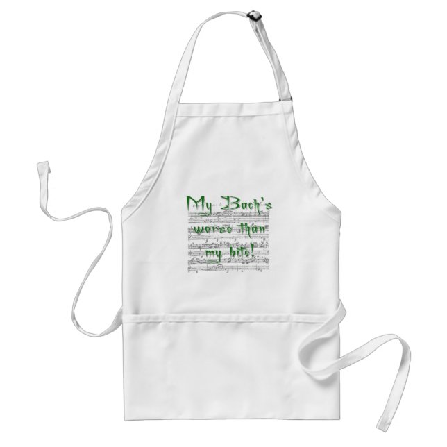 My Bach's worse than my bite! Standard Apron (Front)