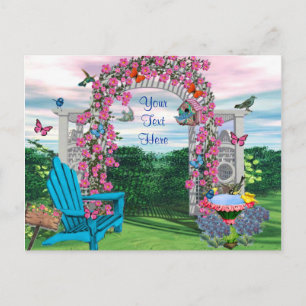 My Backyard Garden Postcard