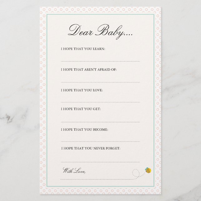 My Balloon | Dear Baby Cards (Front)