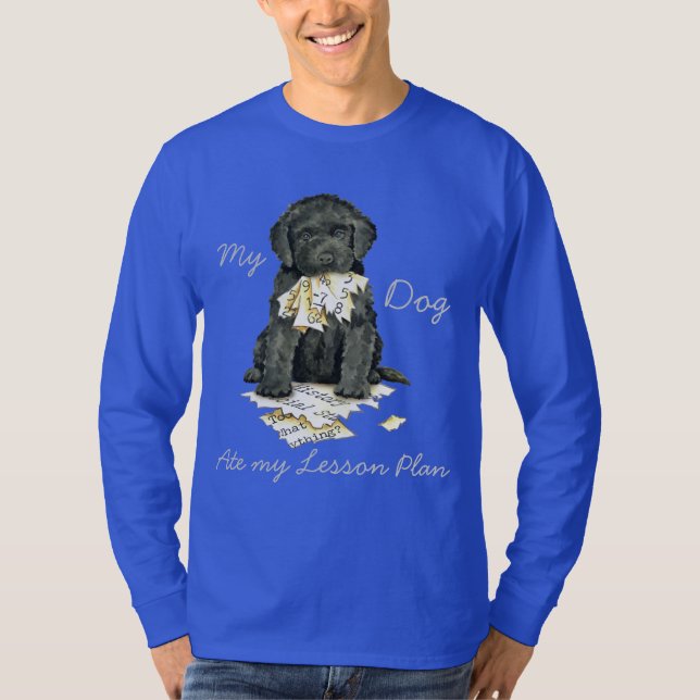 My Barbet Ate My Lesson Plan T-Shirt (Front)