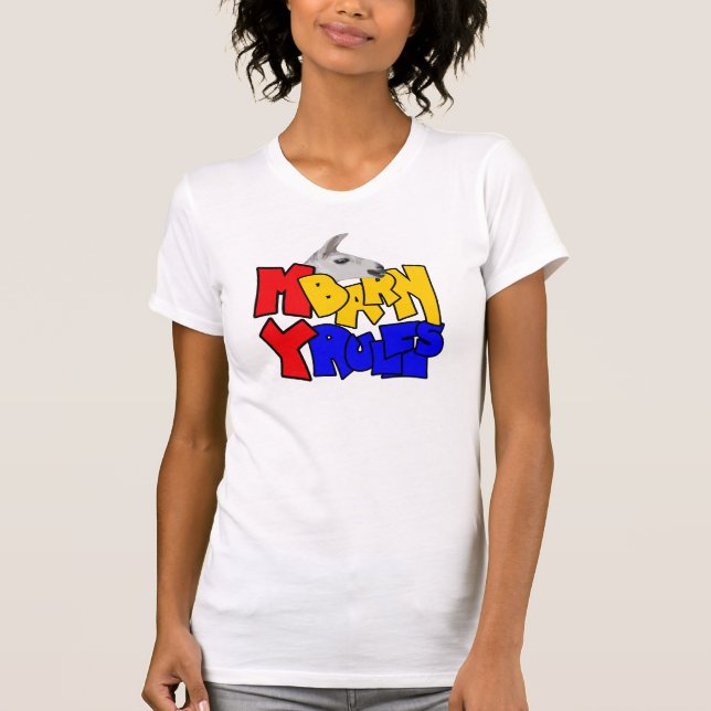 My Barn My Rules Llama T-Shirt (Front)