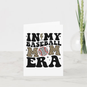My Baseball Mum Era Leopard Mum Baseball Mama Moth Card