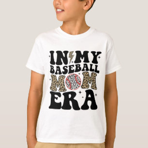 My Baseball Mum Era Leopard Mum Baseball Mama Moth T-Shirt