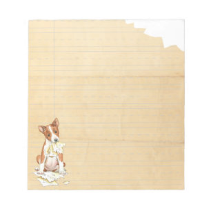 My Basenji Ate My Homework Notepad