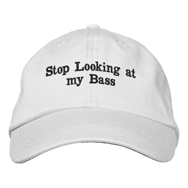 "My Bass" Embroidered Hat (Front)