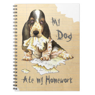 My Basset Ate My Homework Notebook