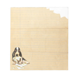 My Basset Ate My Homework Notepad