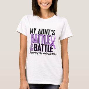 My Battle Too 1 Aunt Hodgkin’s Lymphoma T-Shirt