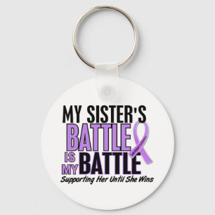 My Battle Too 1 Sister Hodgkin’s Lymphoma Key Ring