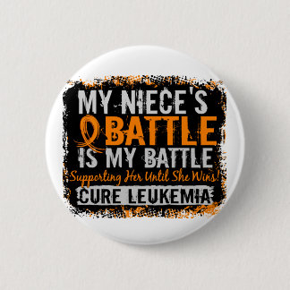 My Battle Too 2 Leukaemia Niece 6 Cm Round Badge