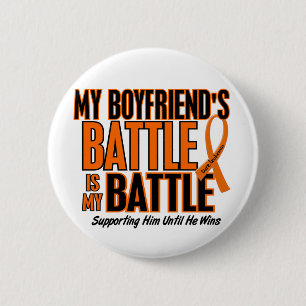 My Battle Too Boyfriend Leukaemia 6 Cm Round Badge